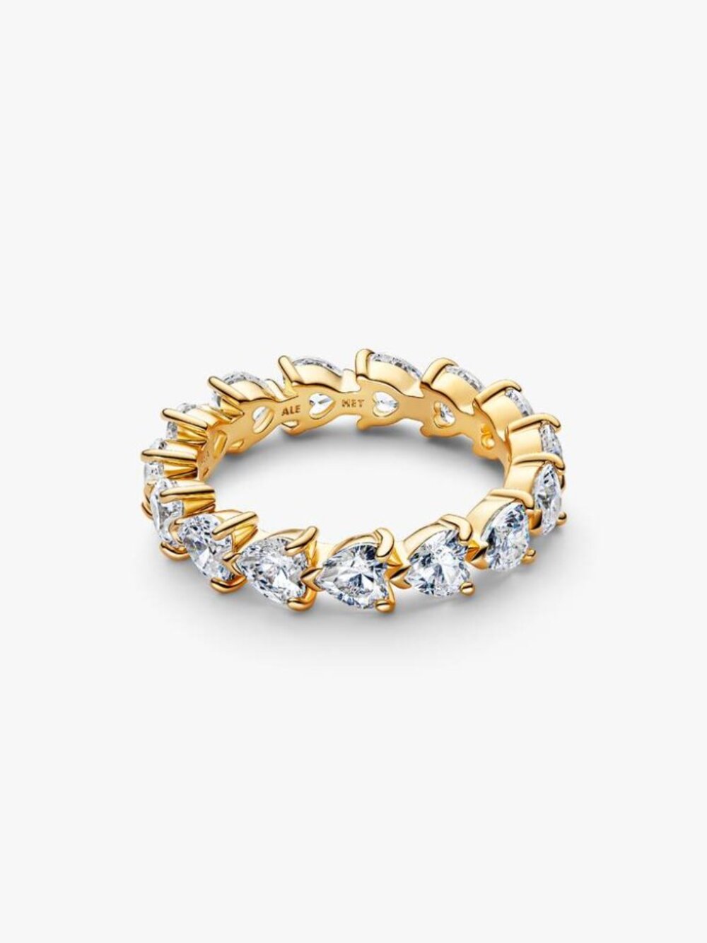 Pandora Band of Clear Hearts Ring